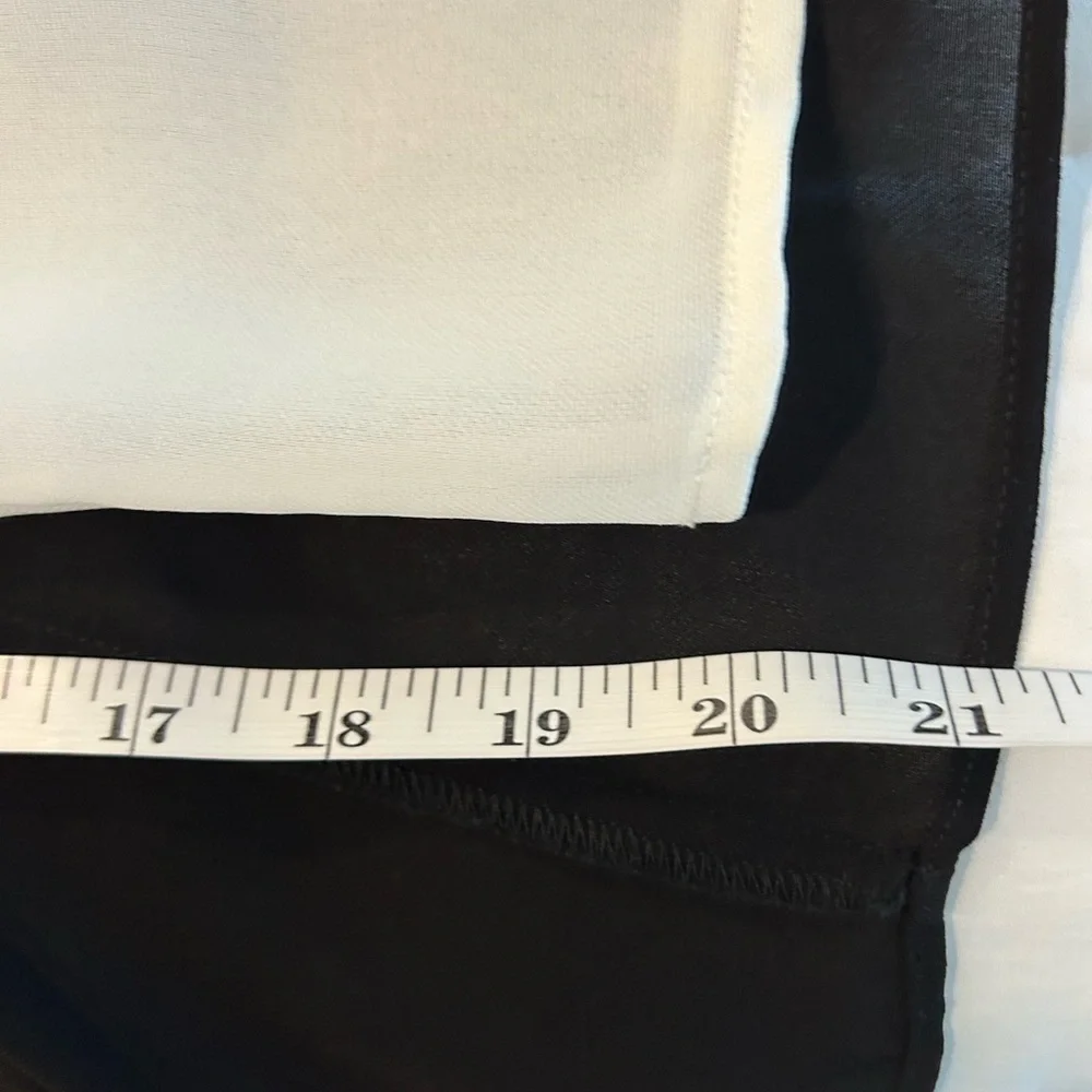 White House Black Market SL Overlay Black and Ecru Jumpsuit - Picture 12 of 14